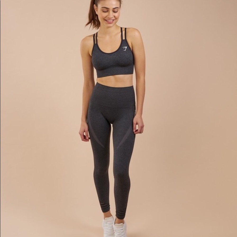 Gymshark l High Waisted Seamless Leggings Black